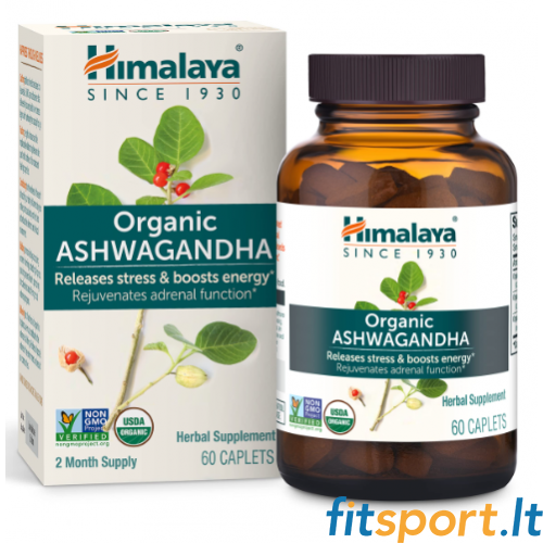Himalaya™ Organic Ashwagandha 60 kapslit. 